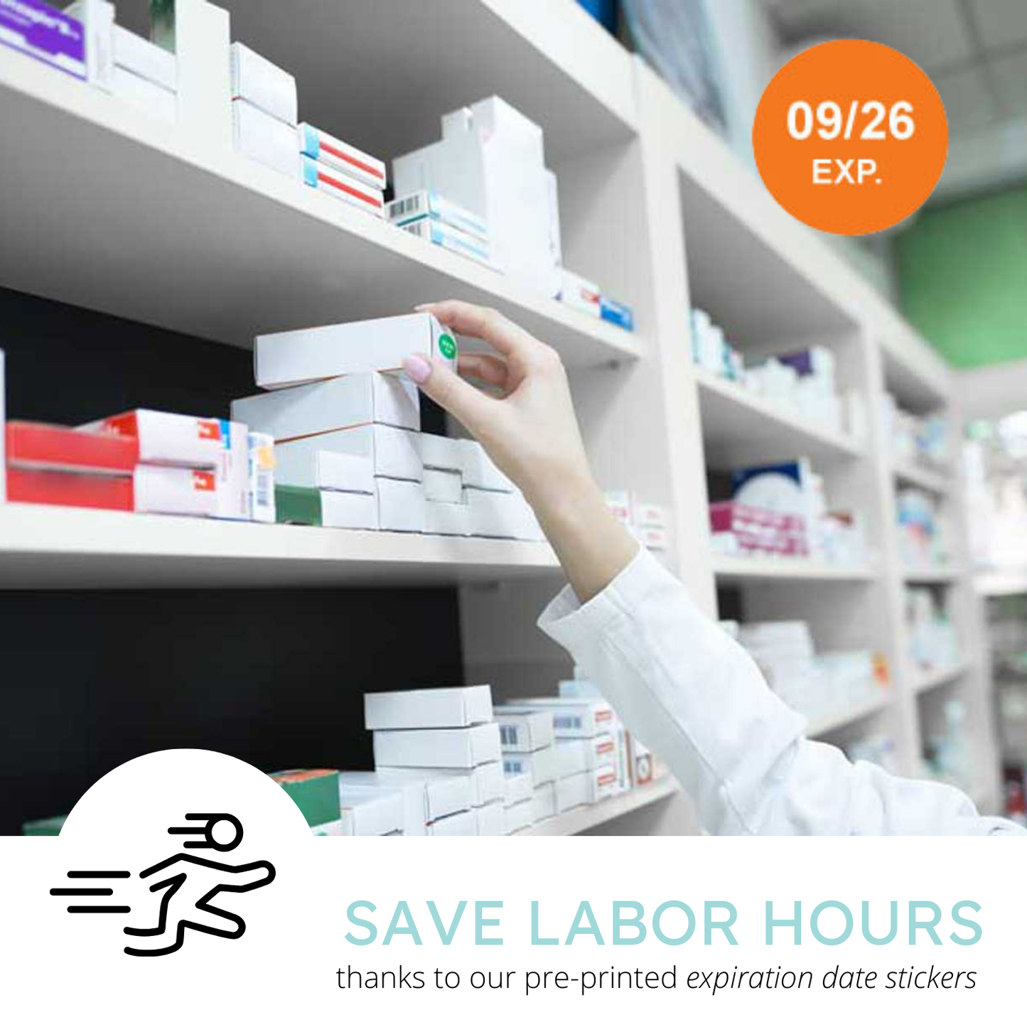Pharmacy Expiration Date Stickers - Edition 2025 - 2026