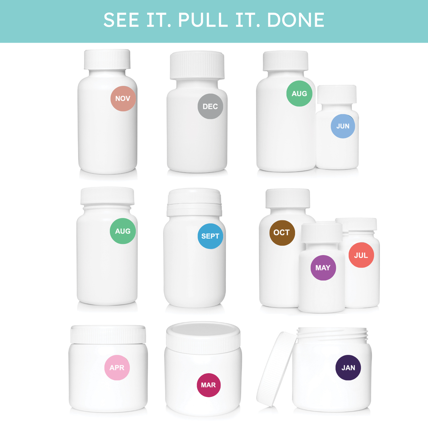 Pharmacy Expiration Date Stickers - Edition Monthly