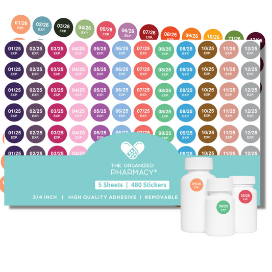 Pharmacy Expiration Date Stickers - Edition 2025 - 2026