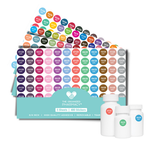 Pharmacy Expiration Date Stickers - Edition 2025-2029