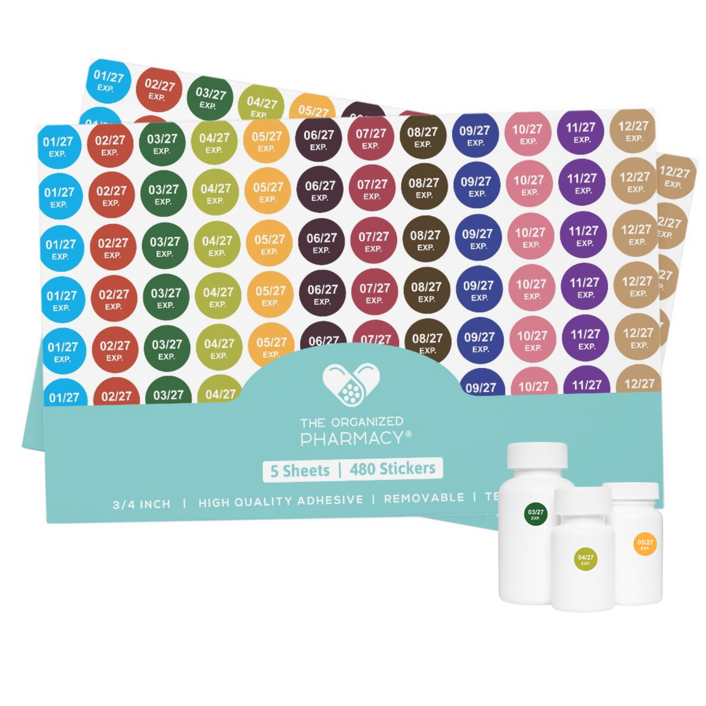 Pharmacy Expiration Date Stickers - Edition 2027