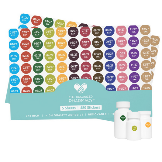 Pharmacy Expiration Date Stickers - Edition 2027