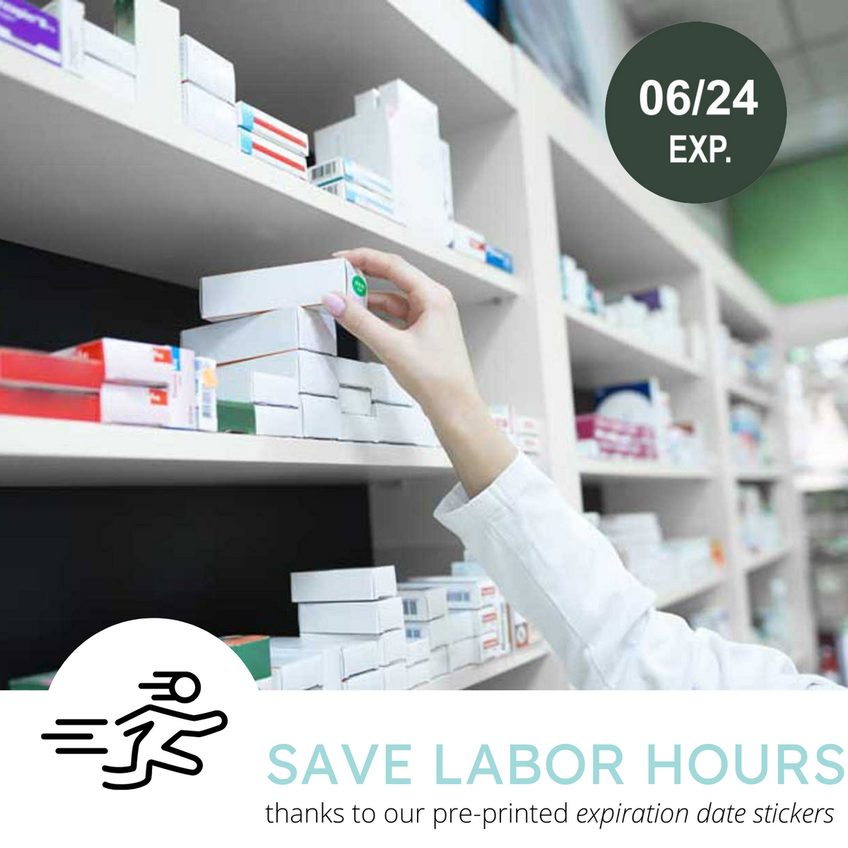 Pharmacy Expiration Date Stickers - Edition 1/22 - 12/23