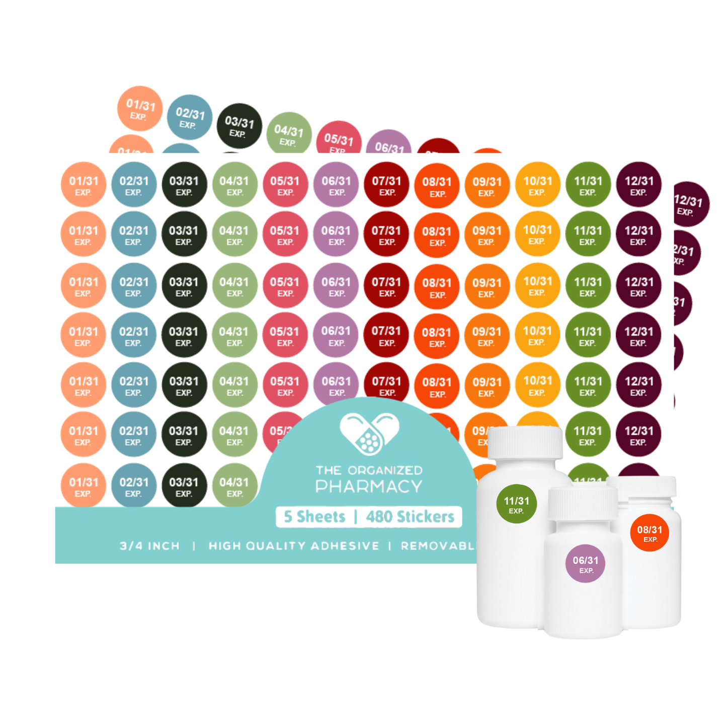 Pharmacy Expiration Date Stickers - Edition 2031