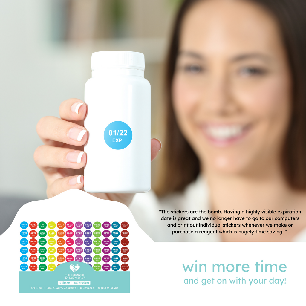 Pharmacy Expiration Date Stickers - Edition 2027 - BUYONEGETONE50%OFF