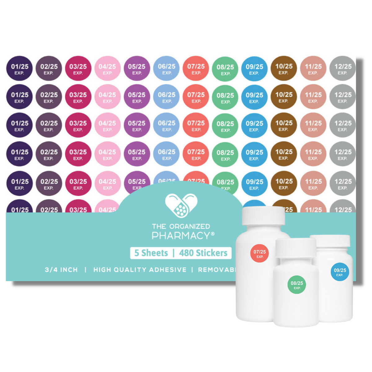 Expiering Sticker Pharmacy Expiration Date Stickers - Edition 1/22 - 12/23